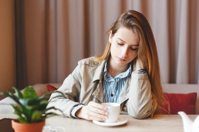 Lady experiencing anxiety.